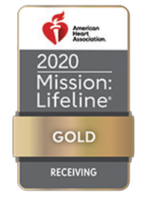 American Heart Association Mission Lifeline Gold Receiving, 2020